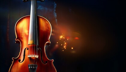 Fototapeta premium violin on black