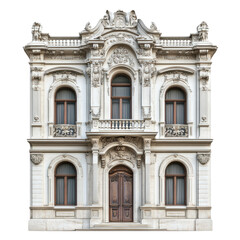 Obraz premium stunning architectural masterpiece showcasing classic design elements, this elegant building features intricate details, ornate carvings, and grand entrance. Its majestic facade reflects timeless