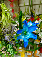 fake flower in the market