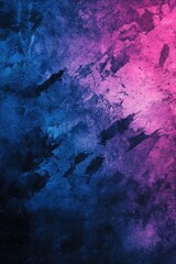 A design featuring a pink and blue background with a black outline