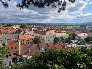 Panorama of the town of Mikulov
