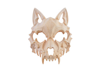 Animal skull isolated on white background