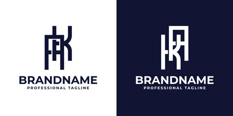 Letters AK and KA Monogram Logo, for business with KA or AK initials