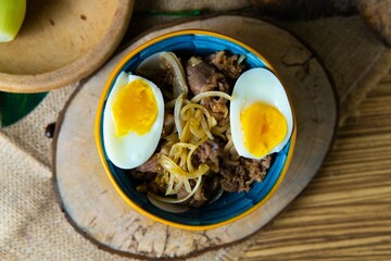 Rice bowl spicy chef cooking creative indonesian authentic asian food