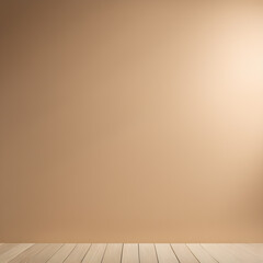 Empty room with wooden floor and wall background. Mock up