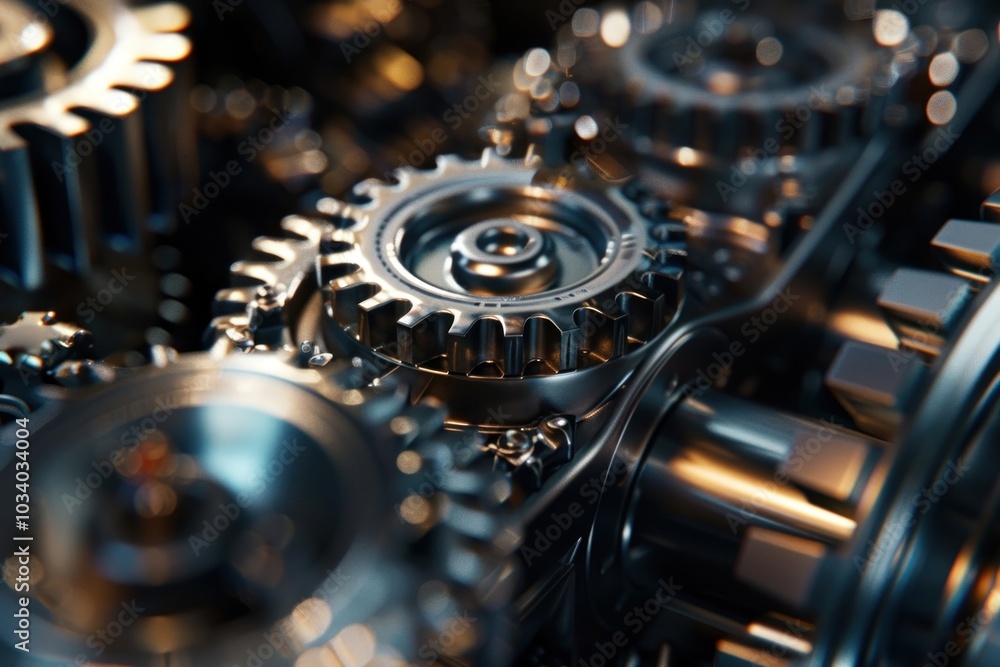 Poster gears and cogs engine machine wheel.