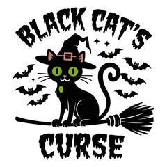 Spooky Halloween T-Shirt Design: Ghosts, Pumpkins, and Witches - Vector Illustration. Generative with AI