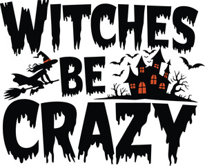 Spooky Halloween T-Shirt Design: Ghosts, Pumpkins, and Witches - Vector Illustration. Generative with AI