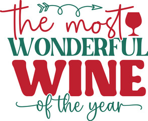 Christmas Design, Wine Christmas Design Template