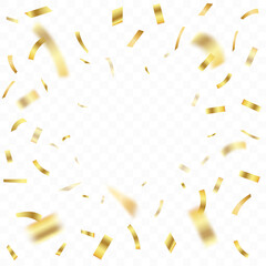 Gold confetti. Abstract background party celebration confetti.