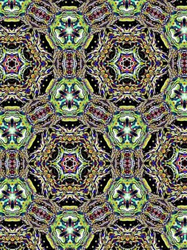 smooth movement of the pattern from left to right with an unchanging pattern