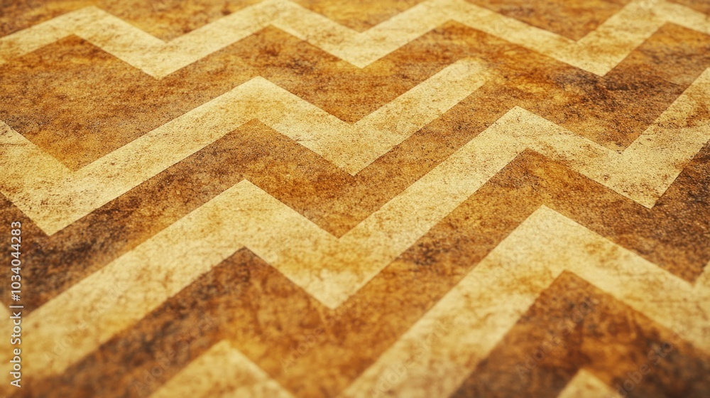 Poster close-up shot of a chevroned pattern on a wooden floor