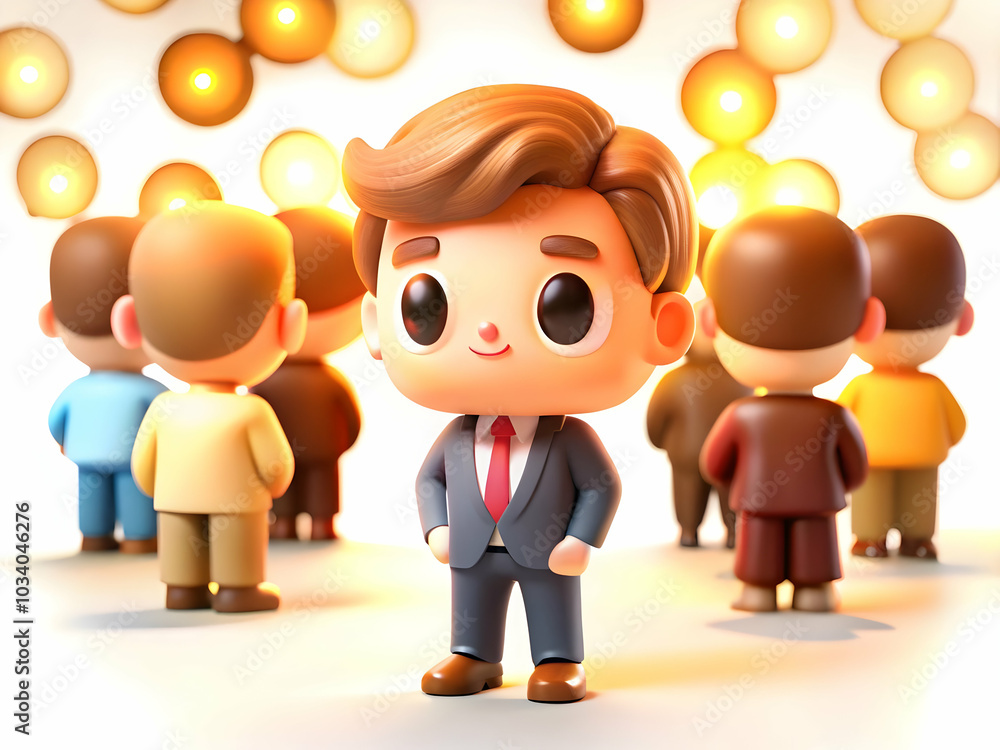 Poster bokeh light effects in entrepreneur networking at professional events - vibrant background with copy