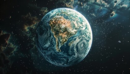 The majestic earth a glimpse into our world from space