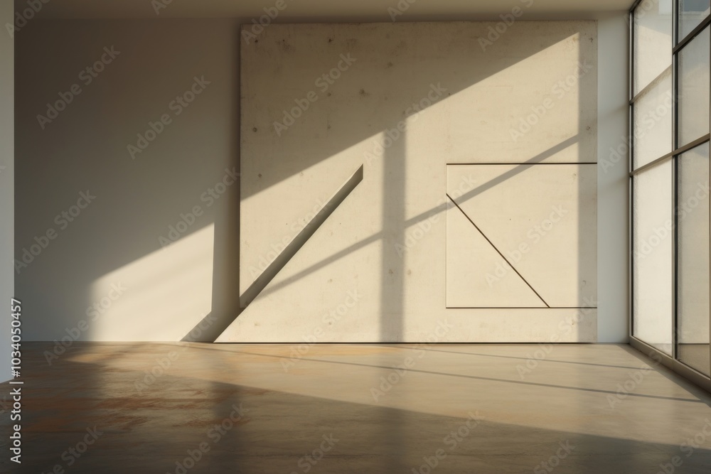Aufkleber studio empty scene architecture building flooring.