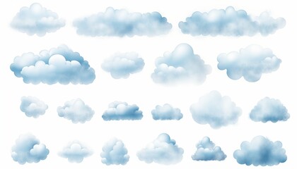 set of clouds