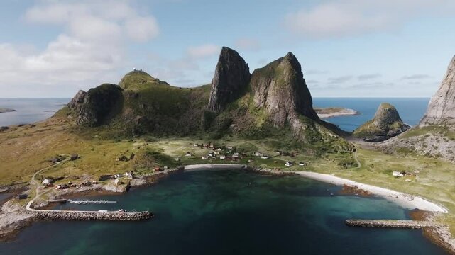 The remote island Sanna on the Arctic Circle in Norway