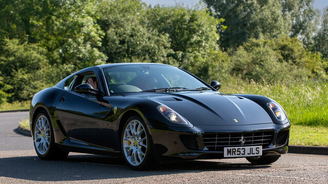 2008 black Ferrari 599 GTB Fiorano F1