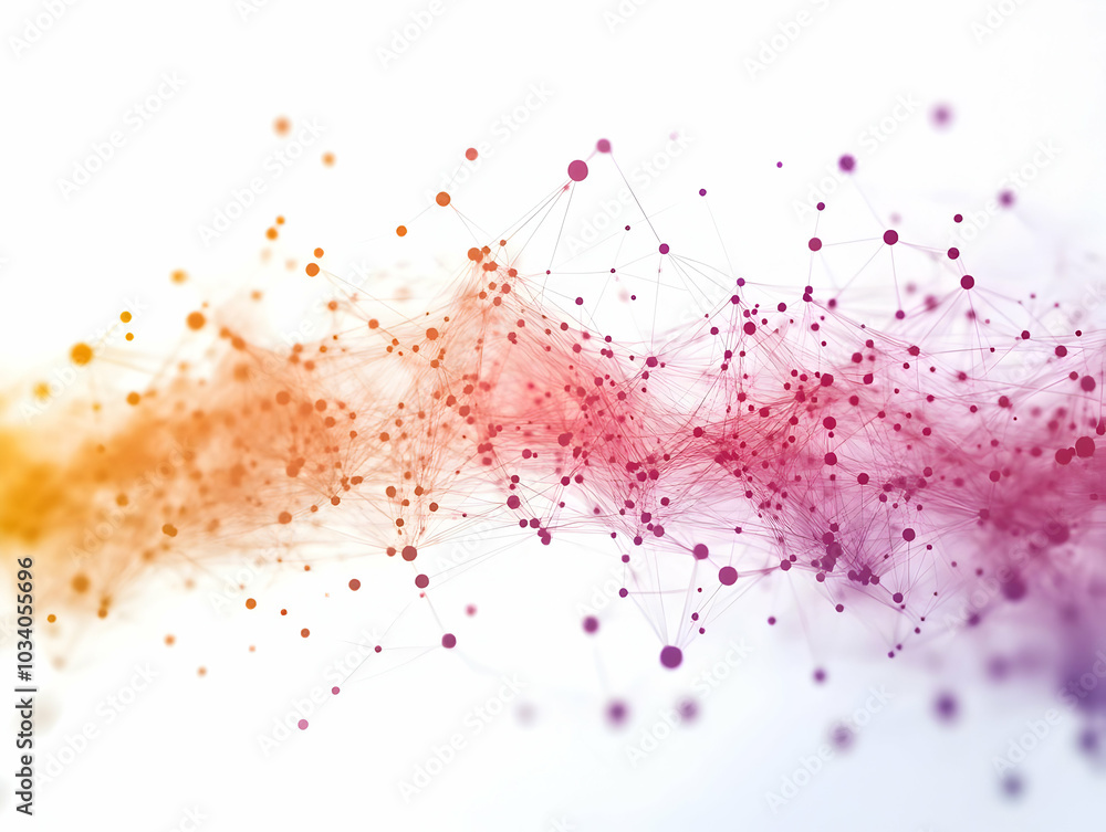 Poster flat holographic donor network constellation: a close-up of connection strengths and influence flows