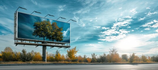 Clean Energy Initiative Billboard Against Urban Sunrise for Nonprofit Campaign