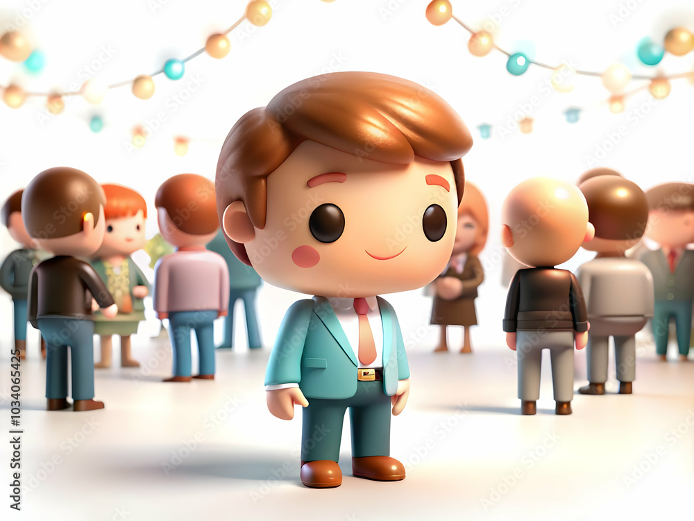 Poster bokeh light effects for entrepreneur networking at professional events: vibrant background with copy