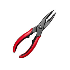 Sleek black and red pliers with ergonomic grip