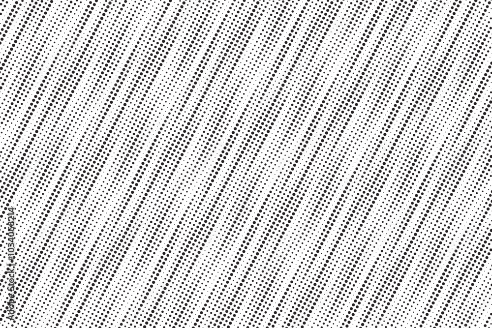 Poster Stripes diagonal dots pattern. Diagonal, oblique, slanting dots lines, stripes geometric vector pattern. Abstract halftone texture and background.