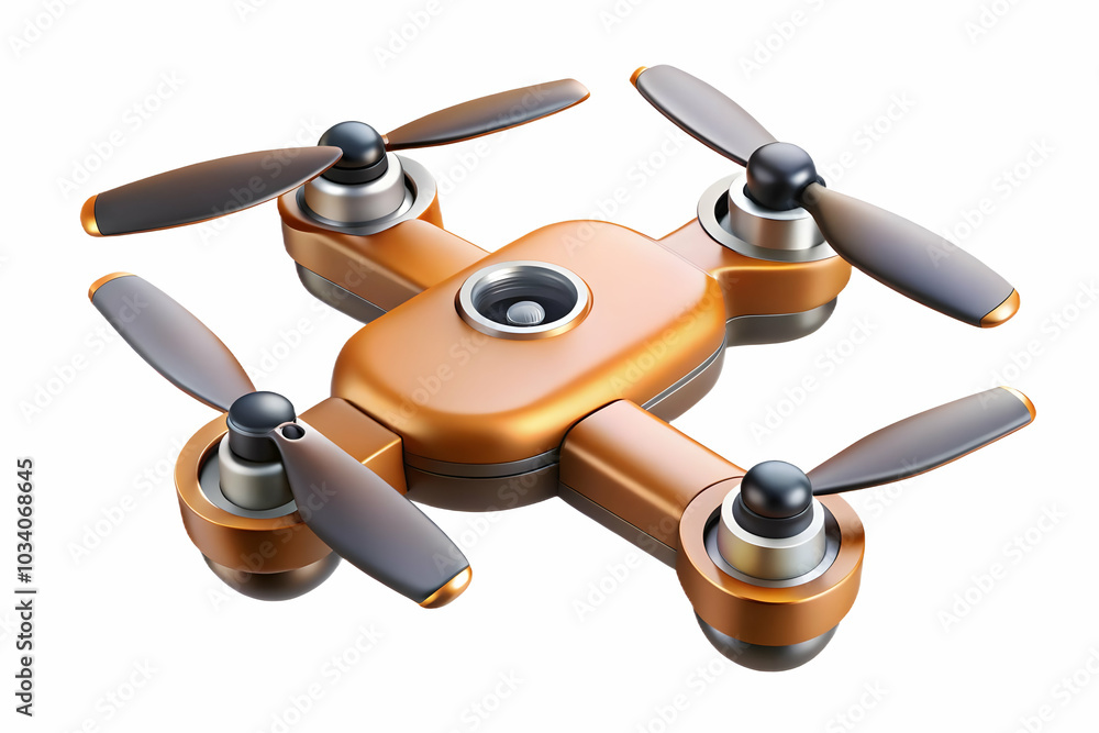 Poster macro close up of futuristic drone propellers in motion blur - capturing intricate design and advanc