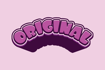 3d text effect with the word 