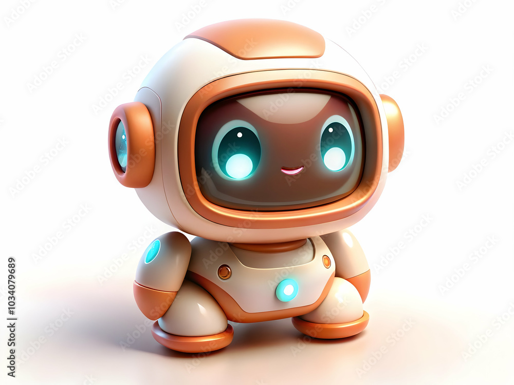 Poster macro close-up image of futuristic ai powered personal assistant device showcasing intelligent desig