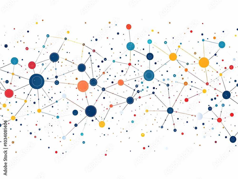 Poster flat integrity checkmark constellation concept: cartoon checkmark icons forming star-like patterns f