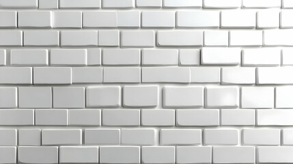 3D Integrity Firewall Brick Pattern: Minimalist Tile Design for Election Security - Camera Pan Reveals Features on White Background, Room for Cybersecurity Content