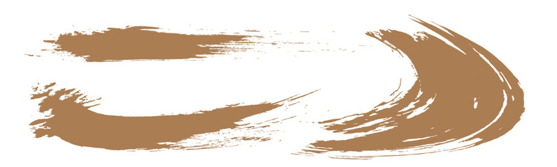 金色のブラシストローク