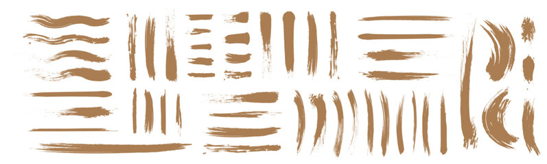 金色のブラシストローク