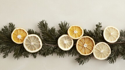 Festive Seaside Decor with Citrus and Pine