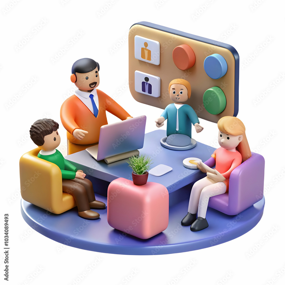 Poster candid office shot of colleagues collaborating on digital platform - teamwork and productivity in ac