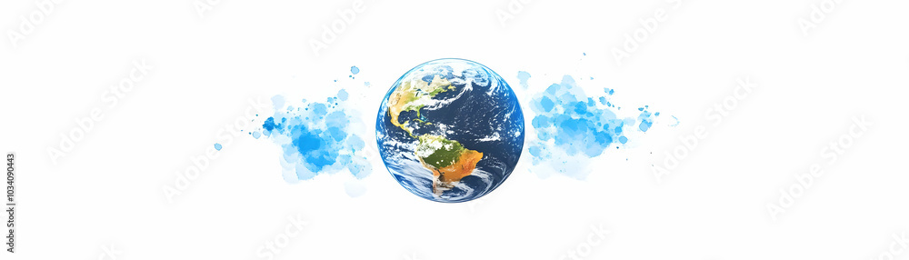 Poster global chat bubble icon with earth concept - vector image for esg discussions | isolated on white ba