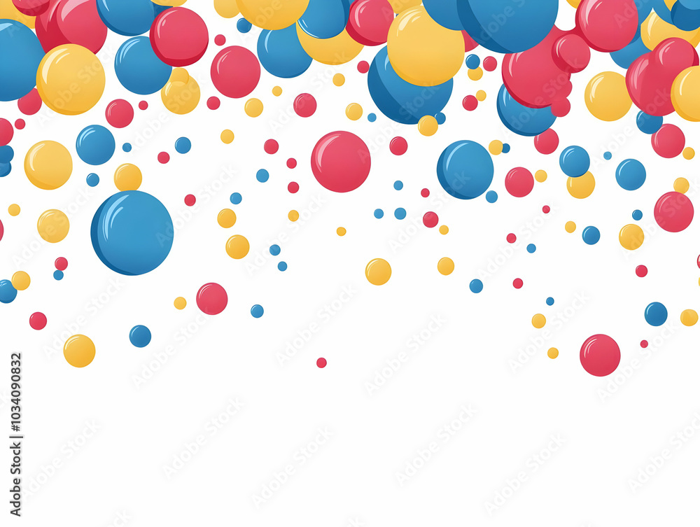 Poster flat plain background with floating vote bubbles: clean light background illustrating vote percentag