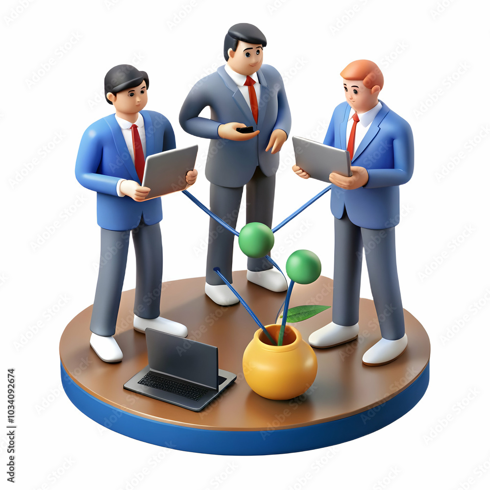 Poster candid capture of professionals networking in office setting - business relationships, communication