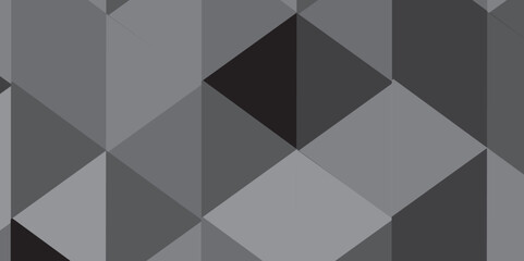 Obraz premium Abstract geometric vector seamless technology gray and black backdrop background. digital grid light pattern black and gray color Polygon triangle banner, business and corporate background .