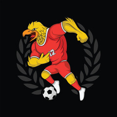 Ultras garuda mascot vector