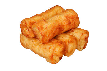 Stacked lumpia isolated transparent