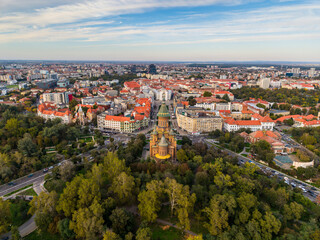 Aerial view of Timisoara, Romania