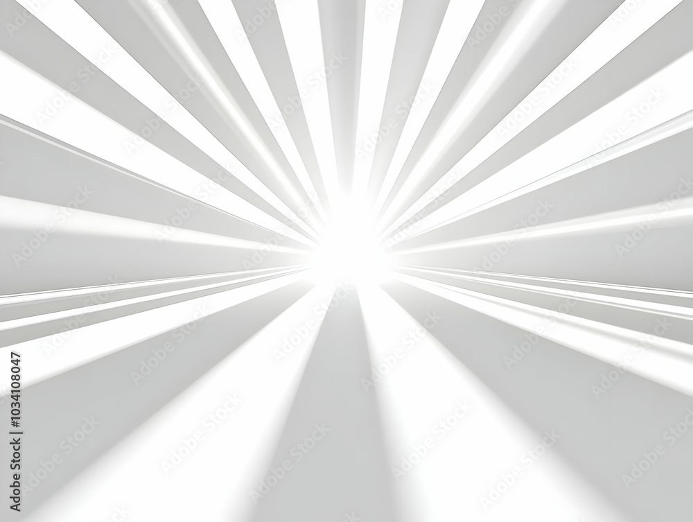Poster flat cognitive enhancement concept: close up of intersecting white light beams illustrating improved