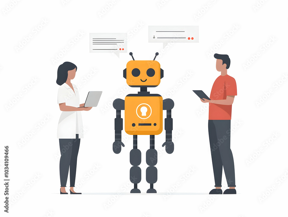 Poster ai-powered polling chatbot concept: macro shot of an engaging ai interface conducting political poll
