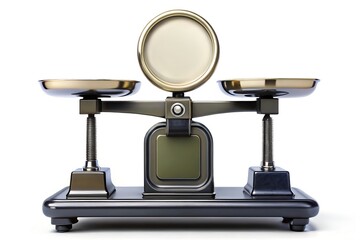 balance scale with blank empty display space