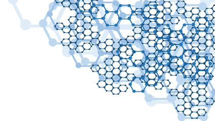 Multicolored molecular background .Vector Pro Vector