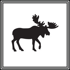 Moose silhouette 