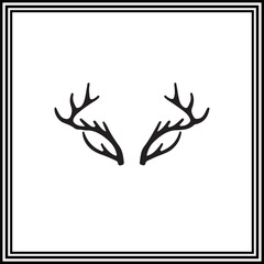 Obraz premium An antler vector element