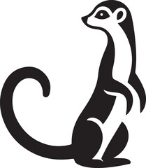 meerkat vector art illustration design